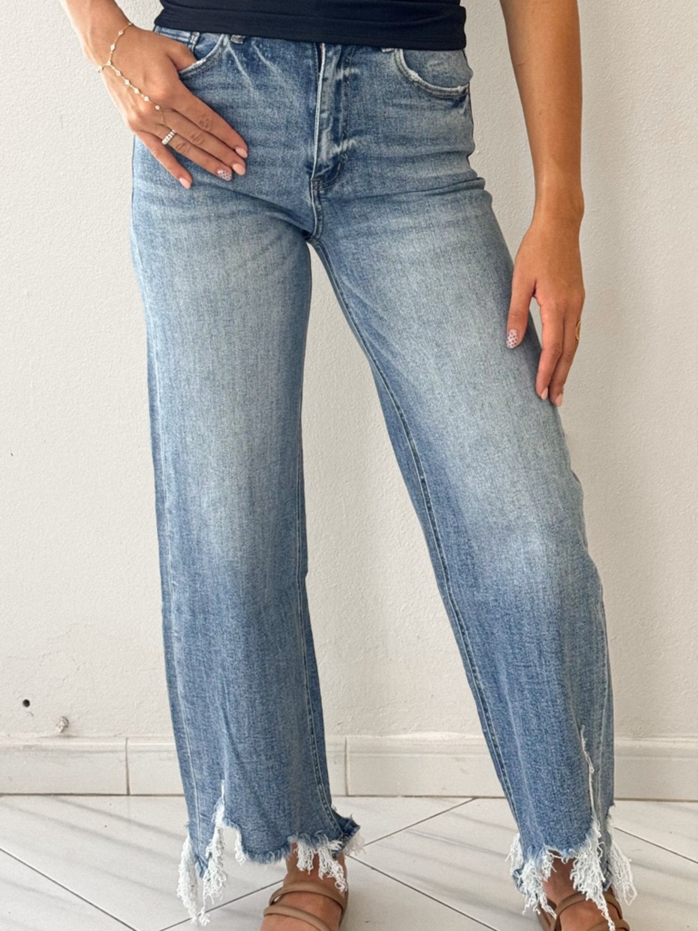 Classic Light Blue Straight-Leg Jeans